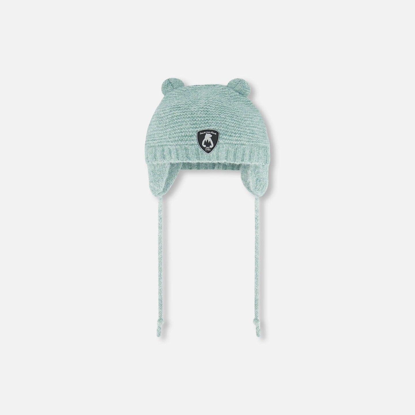 Knit Hat With Ears Green - G10ZA03_340