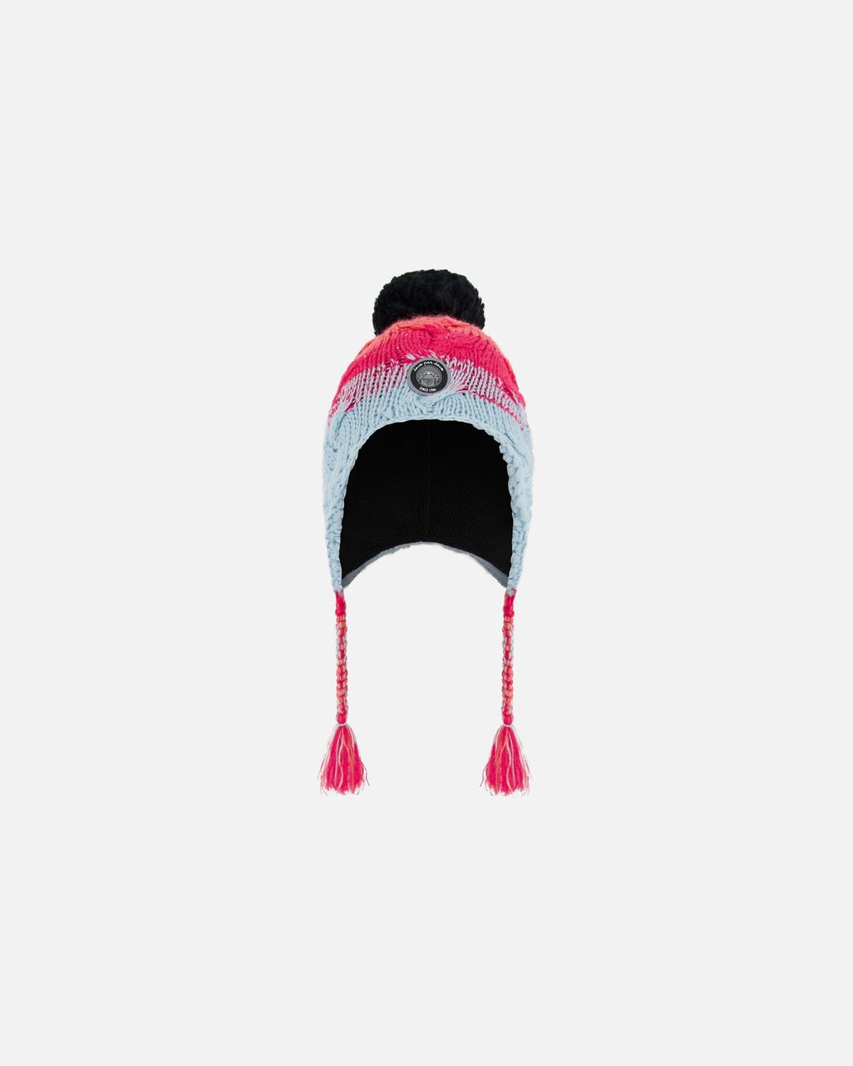 Peruvian Knit Hat Gradient Blue, Coral And Fuschia - G10ZJ02_000