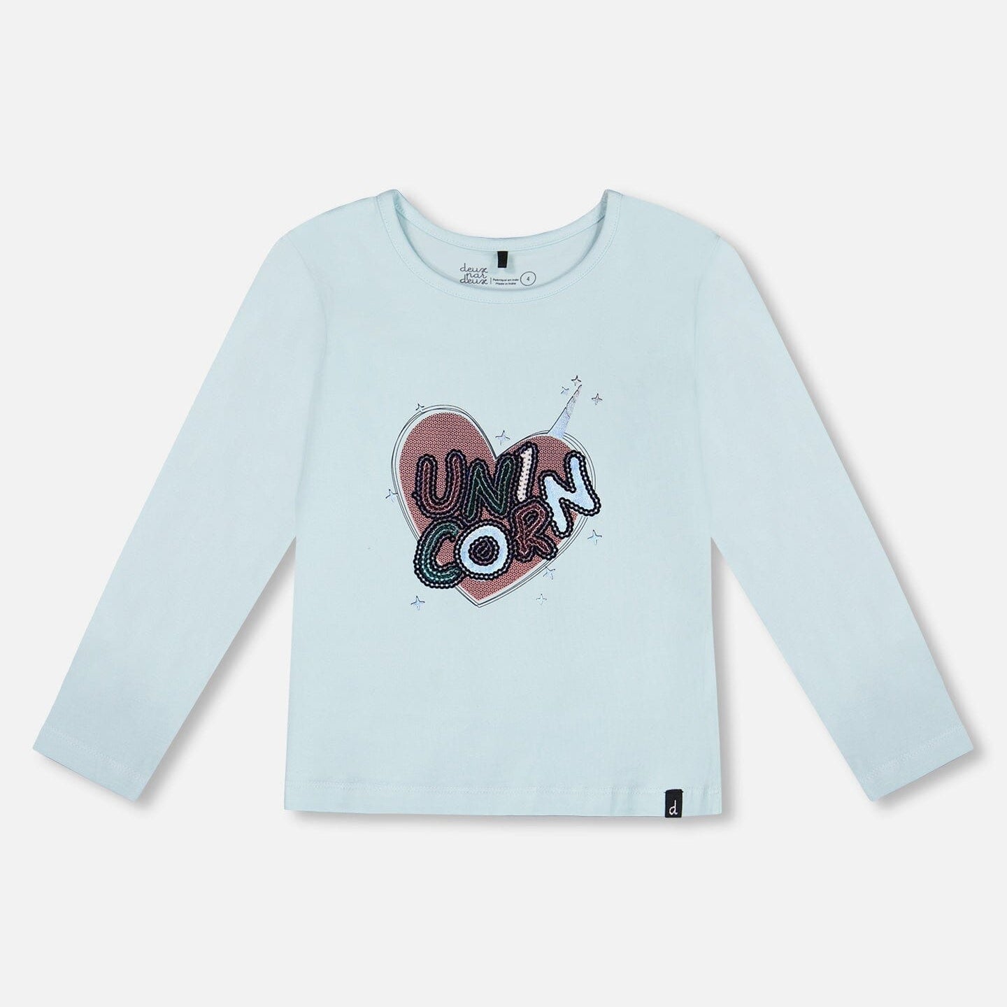Organic Cotton T-Shirt With Print Light Blue - G20G70_580