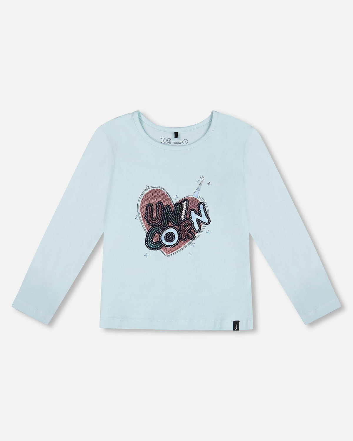 Organic Cotton T-Shirt With Print Light Blue - G20G70_580