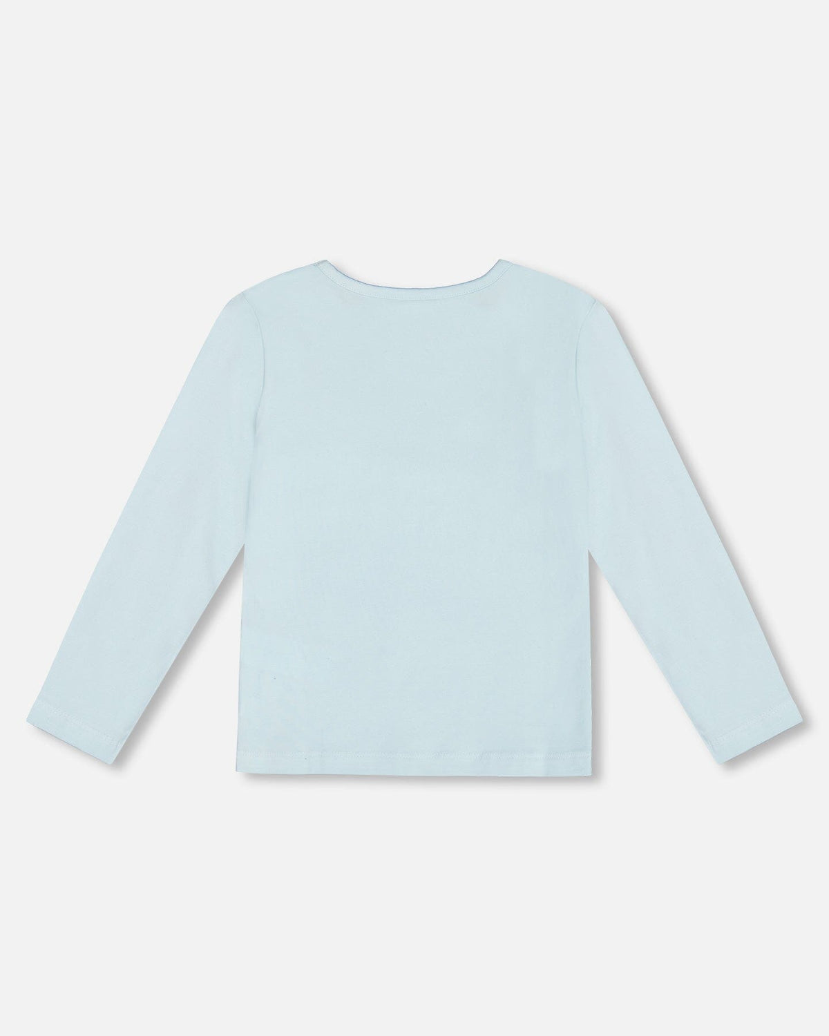 Organic Cotton T-Shirt With Print Light Blue