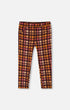 Milano Treggings Plaid Magenta And Brown - G20H22_080