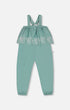 Chambray Jumpsuit With Embroidery Light Blue - G30F41_424