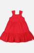 Multi-Tiered Eyelet Dress Red - G30O89_732