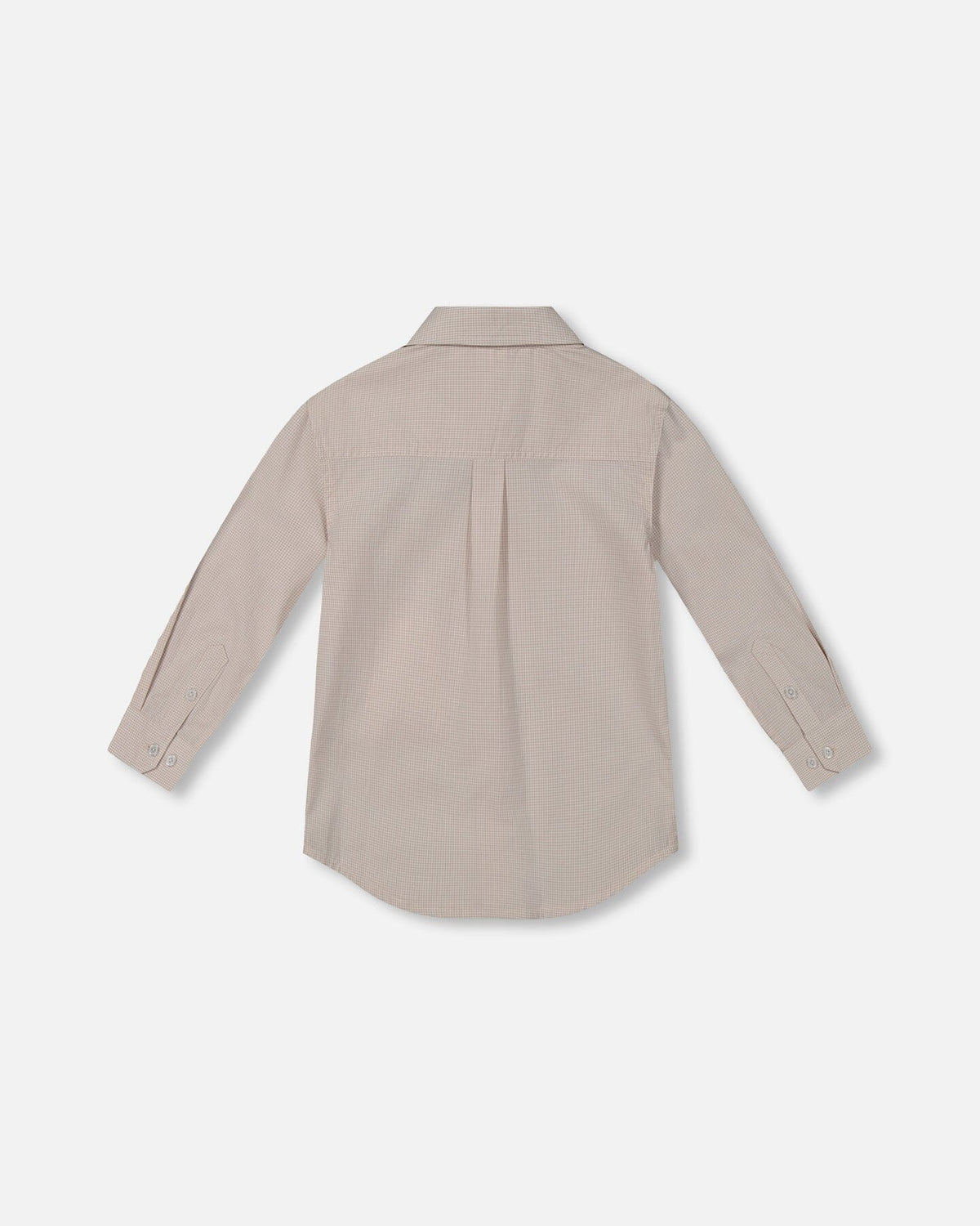 Long Sleeve Button Down Shirt Light Taupe