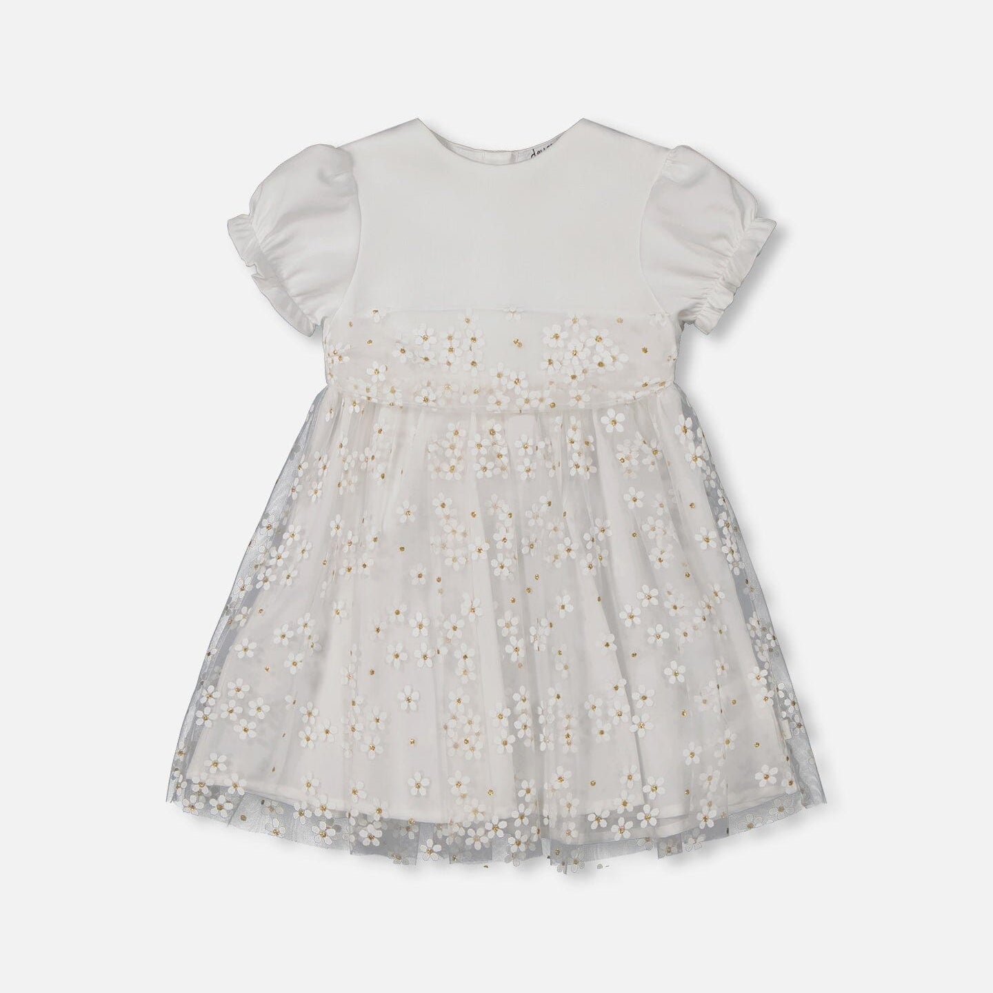 Baby Puff Sleeve Dress White - G30R88_101