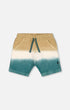 French Terry Short Gradient Beige And Teal - G30T25_082