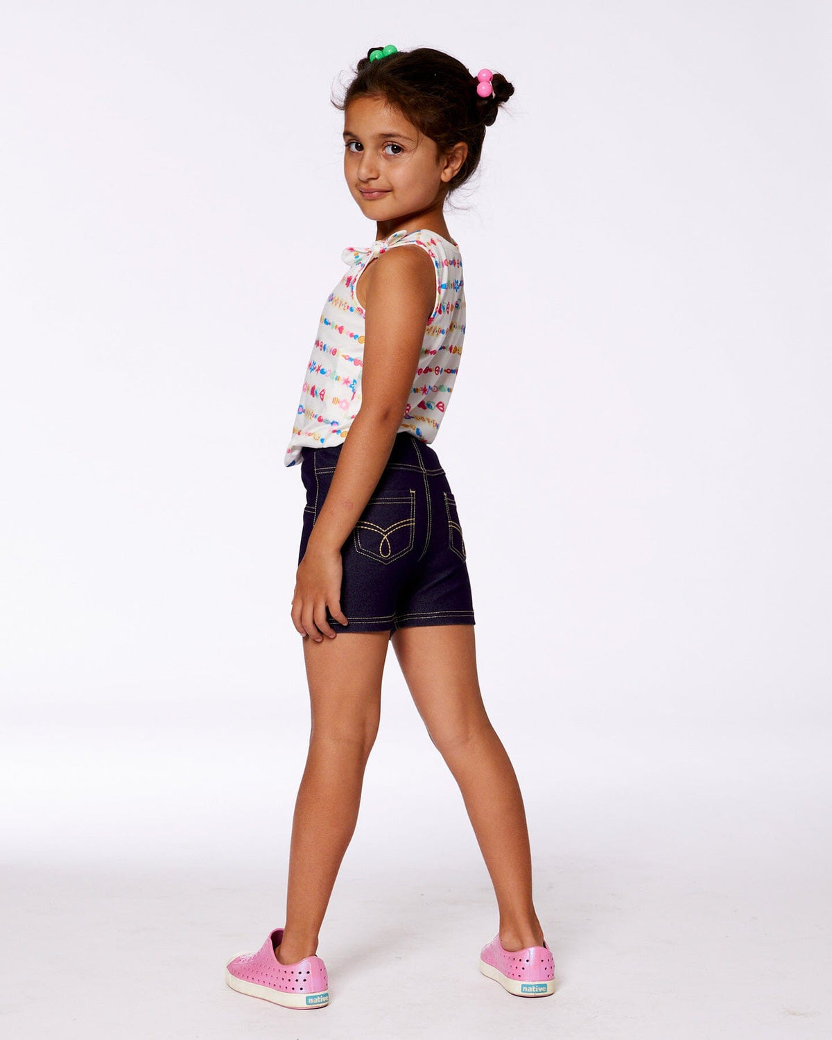 Jegging Shorts Dark Denim Blue